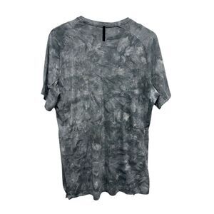 Lululemon Men T-shirt Crew Neck Tie Dye‎ Gray Size L Tee Better Everyday L98-020